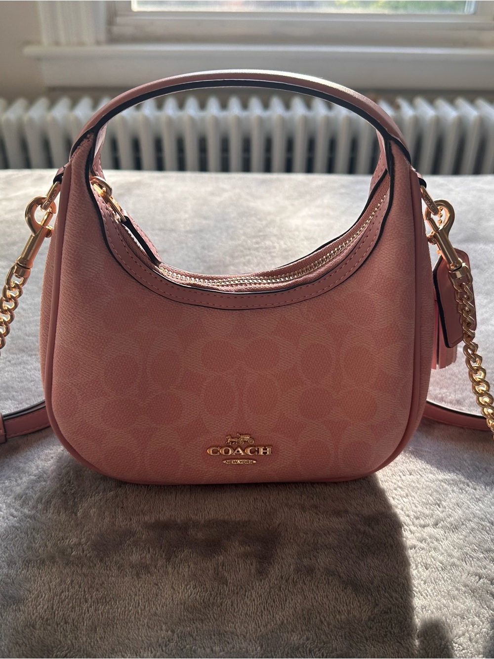 Carmen mini crossbody bag | Powder pink